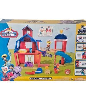 Dino Ranch Clubhouse, Large 12-Inch Playset with Lights & Sound NWT